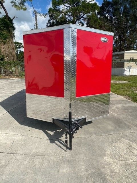 Douglas Trailers 7x14 TA Trailer - Red, Ramp, Side Door - Image 10