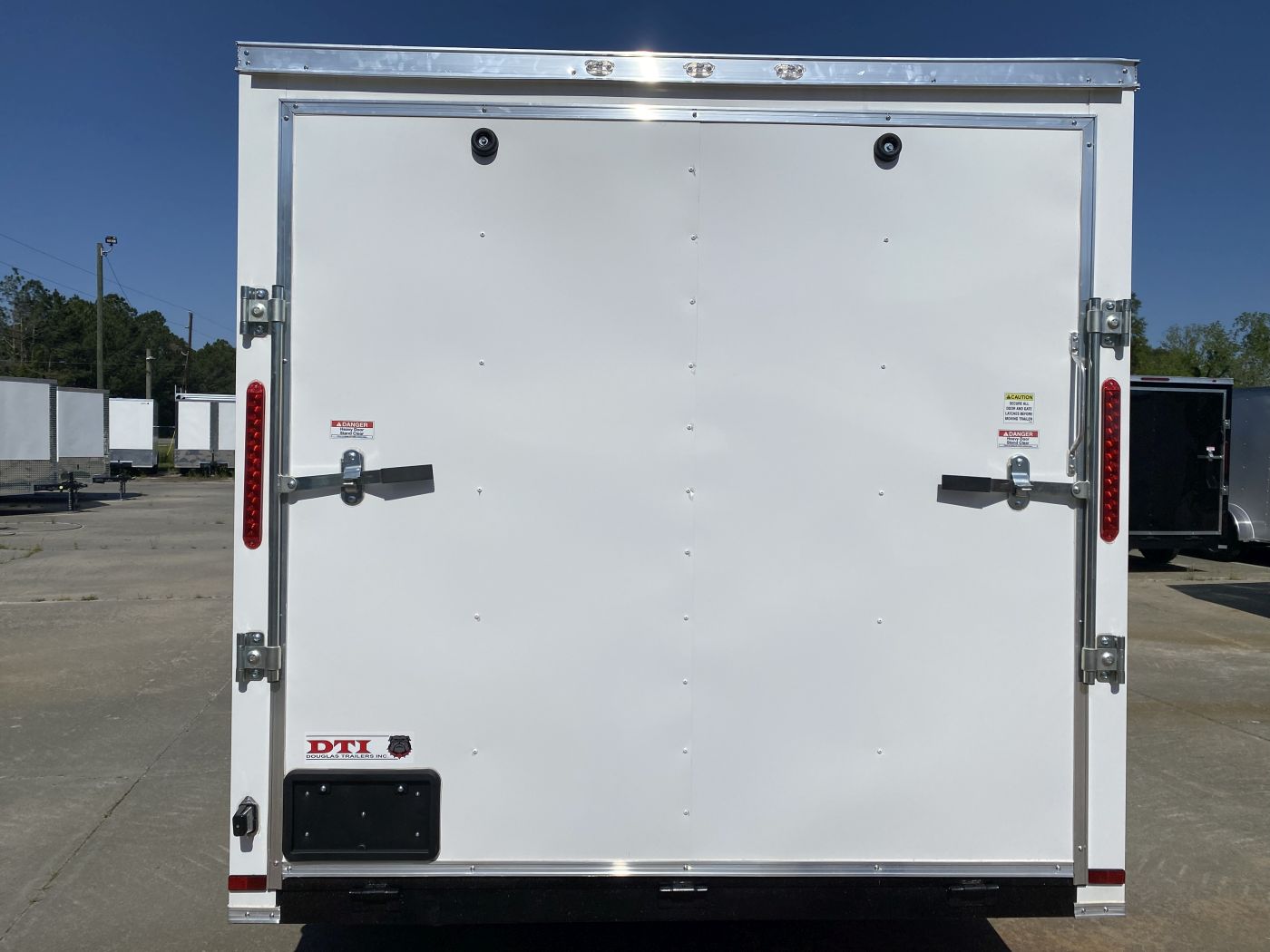 Douglas Trailers 7x16 TA Trailer - White, Ramp, Side Door - Image 6