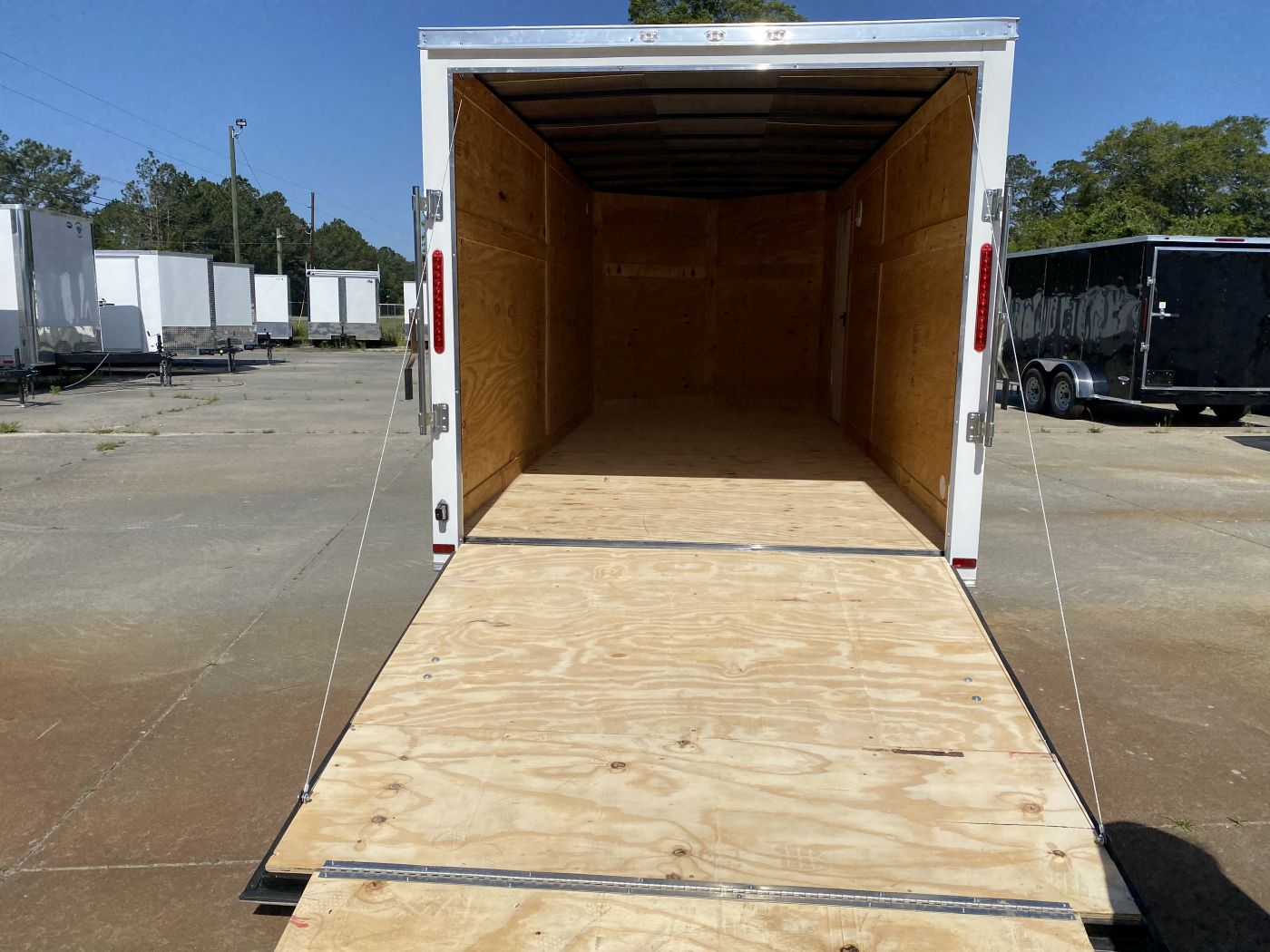 Douglas Trailers 7x16 TA Trailer - White, Ramp, Side Door - Image 5