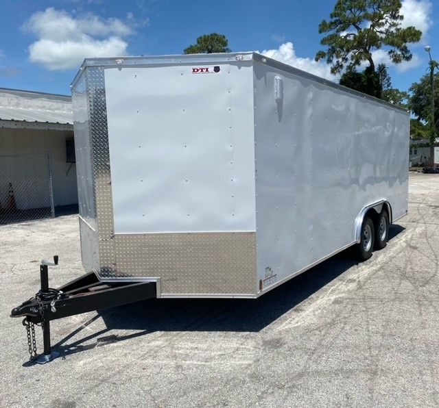 Douglas Trailers 8.5x20 TA Trailer - White, Ramp, Side Door - Image 2