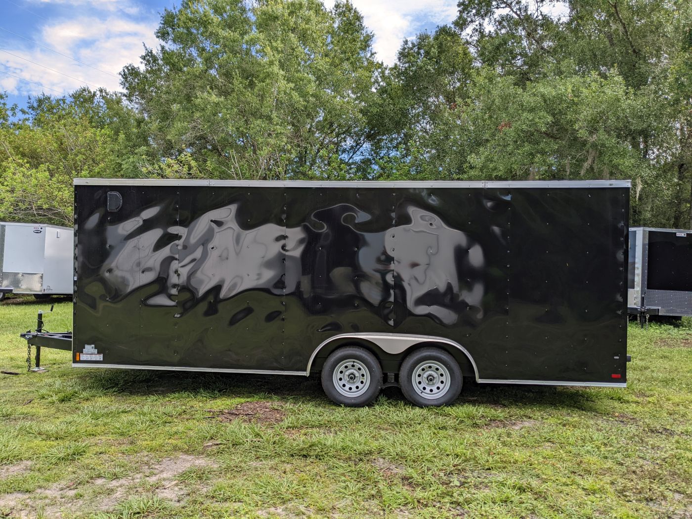 Douglas Trailers 8.5x20 TA Trailer - Black, Ramp, Side Door - Image 8