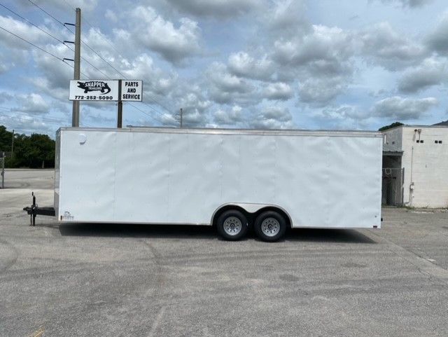 South Georgia Cargo 8.5x26 TA Trailer - White, Ramp, Side Door - Image 8
