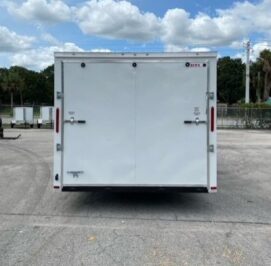 Alternative view of South Georgia Cargo 8.5x26 TA Trailer - White, Ramp, Side Door