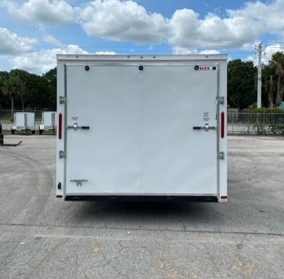 South Georgia Cargo 8.5x26 TA Trailer - White, Ramp, Side Door - Image 2