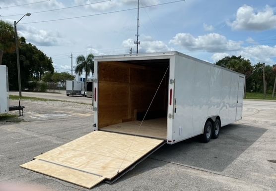 South Georgia Cargo 8.5x26 TA Trailer - White, Ramp, Side Door - Image 4