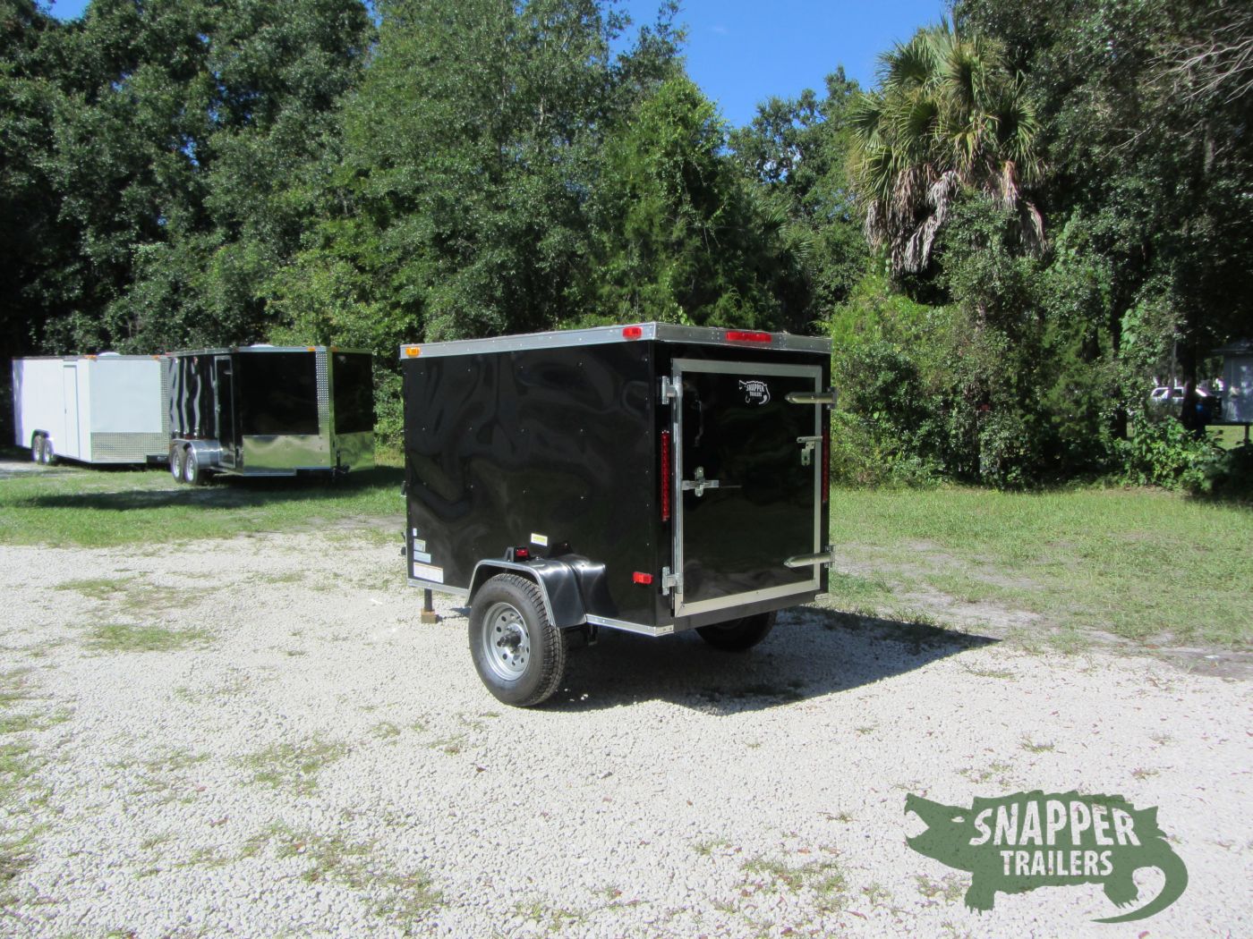 South Georgia Cargo 4x6 SA Trailer - Black, Single Door - Image 5