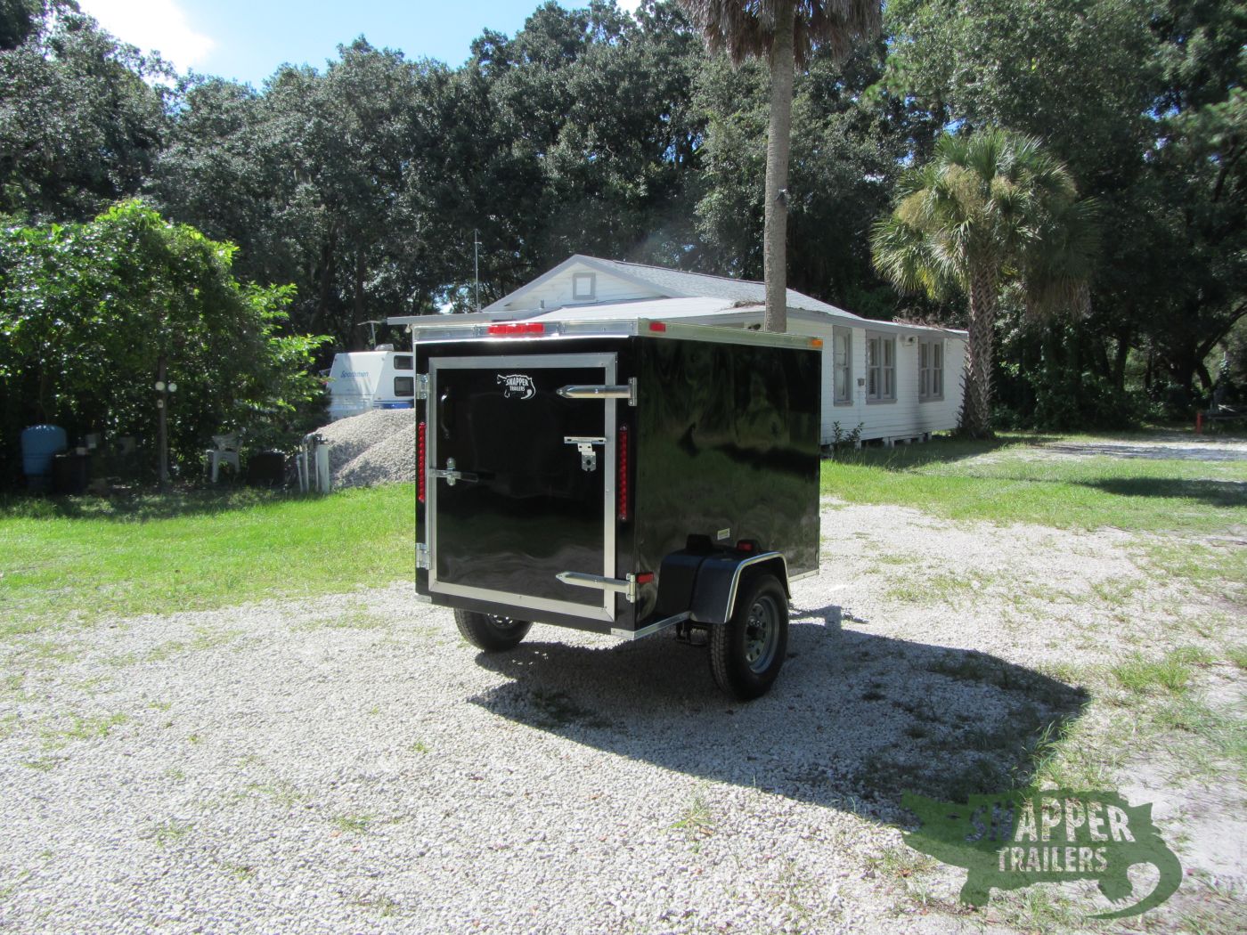 South Georgia Cargo 4x6 SA Trailer - Black, Single Door - Image 9