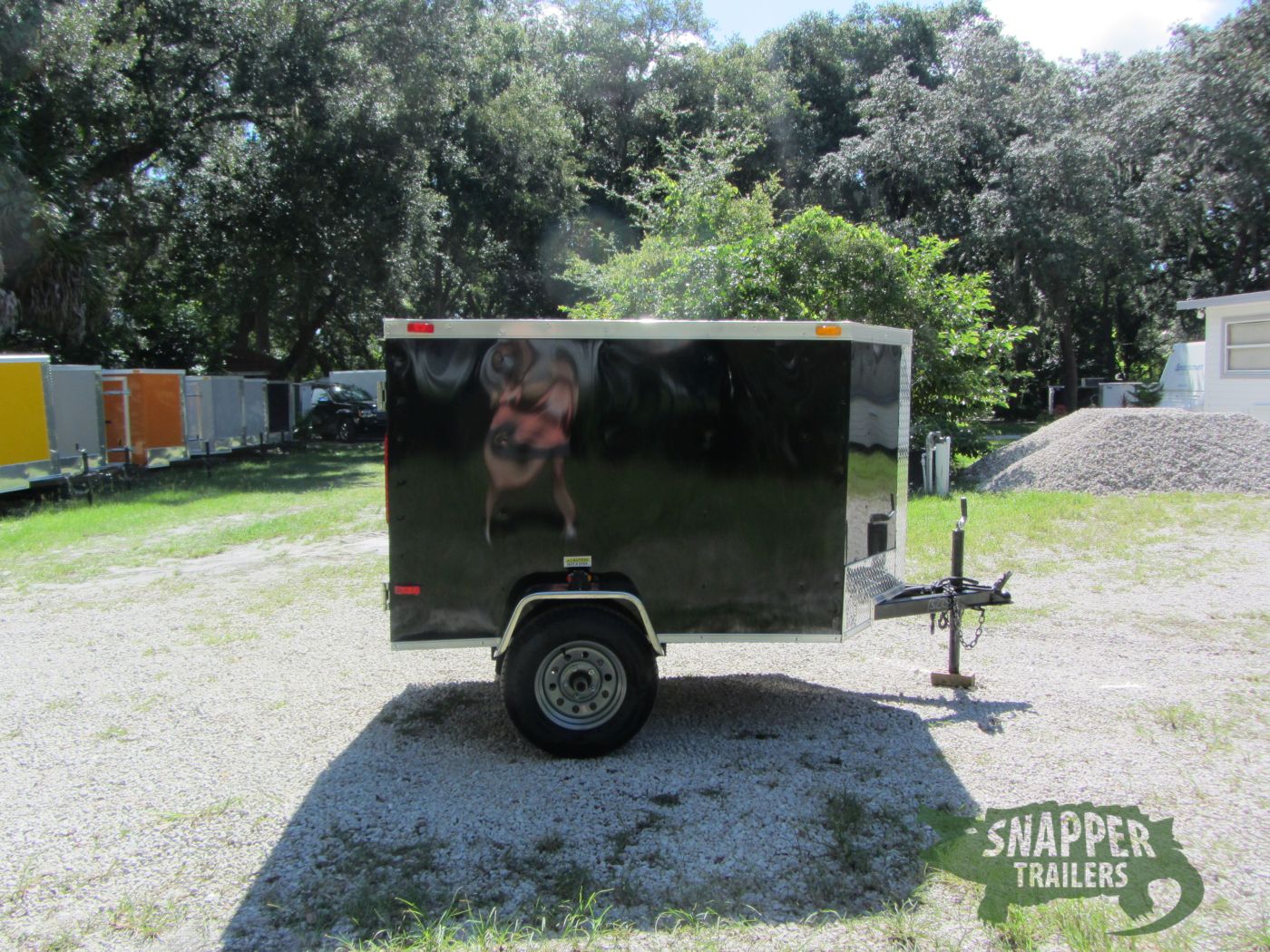 South Georgia Cargo 4x6 SA Trailer - Black, Single Door
