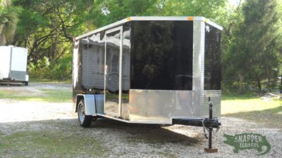 South Georgia Cargo 7x12 SA Trailer - Black, Ramp, Side Door - Image 12