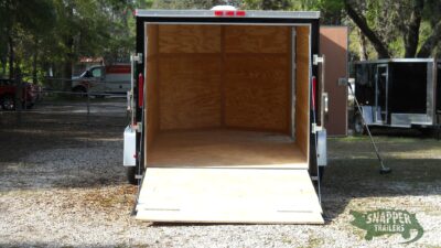 South Georgia Cargo 7x12 SA Trailer - Black, Ramp, Side Door - Image 6