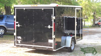 South Georgia Cargo 7x12 SA Trailer - Black, Ramp, Side Door - Image 9