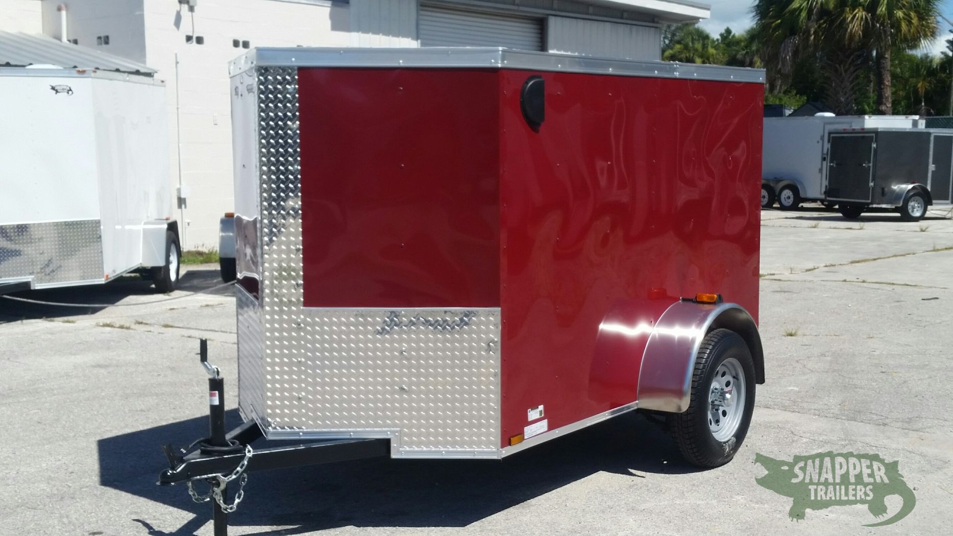 Quality Cargo 5x8 SA Trailer - Brandywine, Ramp, Side Door, Side Vents - Image 2