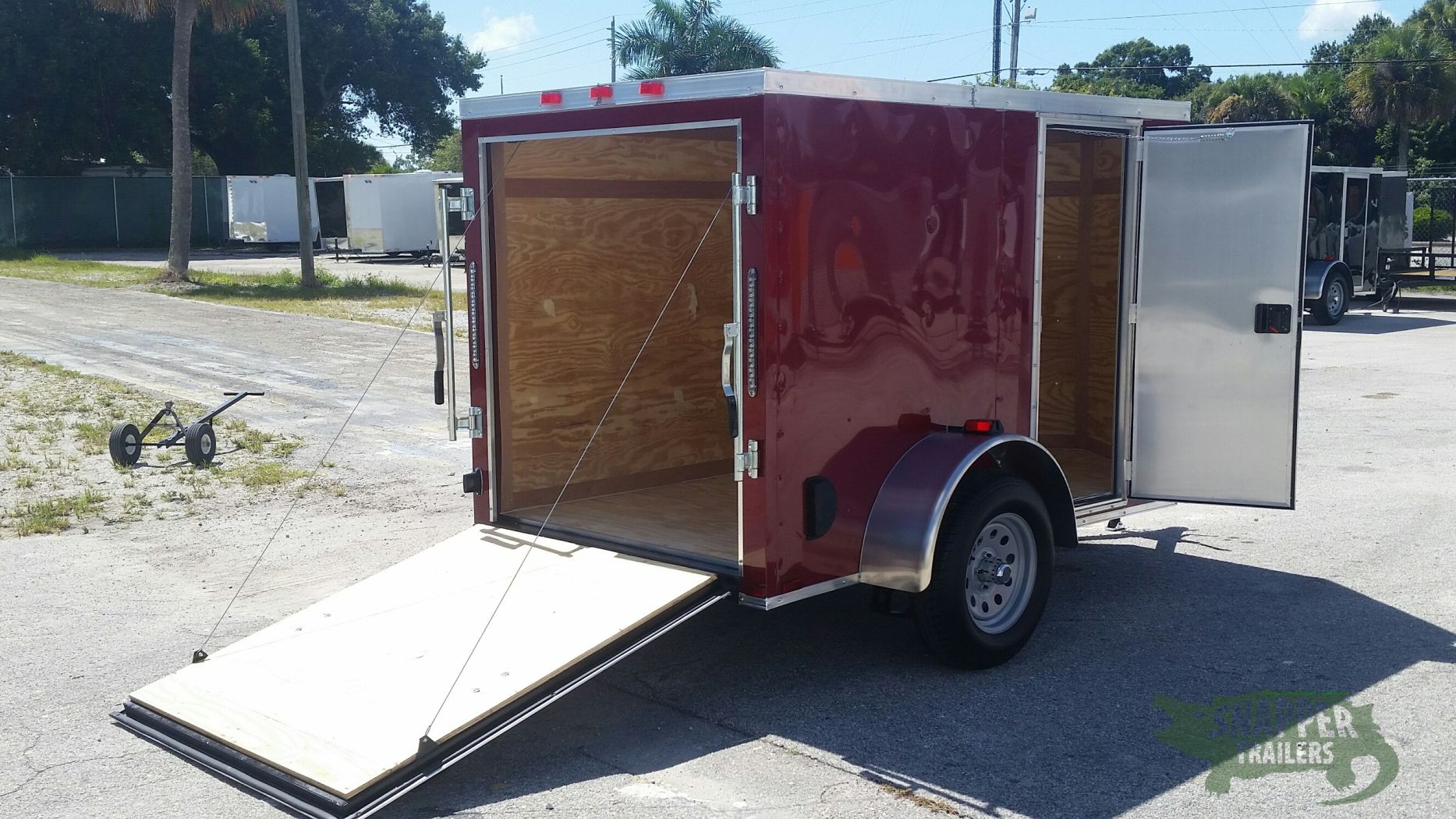 Quality Cargo 5x8 SA Trailer - Brandywine, Ramp, Side Door, Side Vents - Image 8