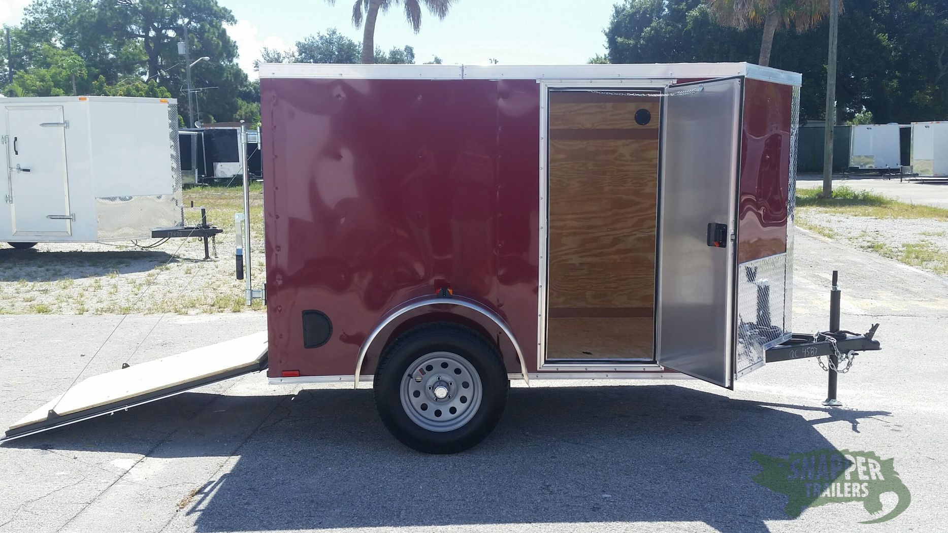 Quality Cargo 5x8 SA Trailer - Brandywine, Ramp, Side Door, Side Vents - Image 10