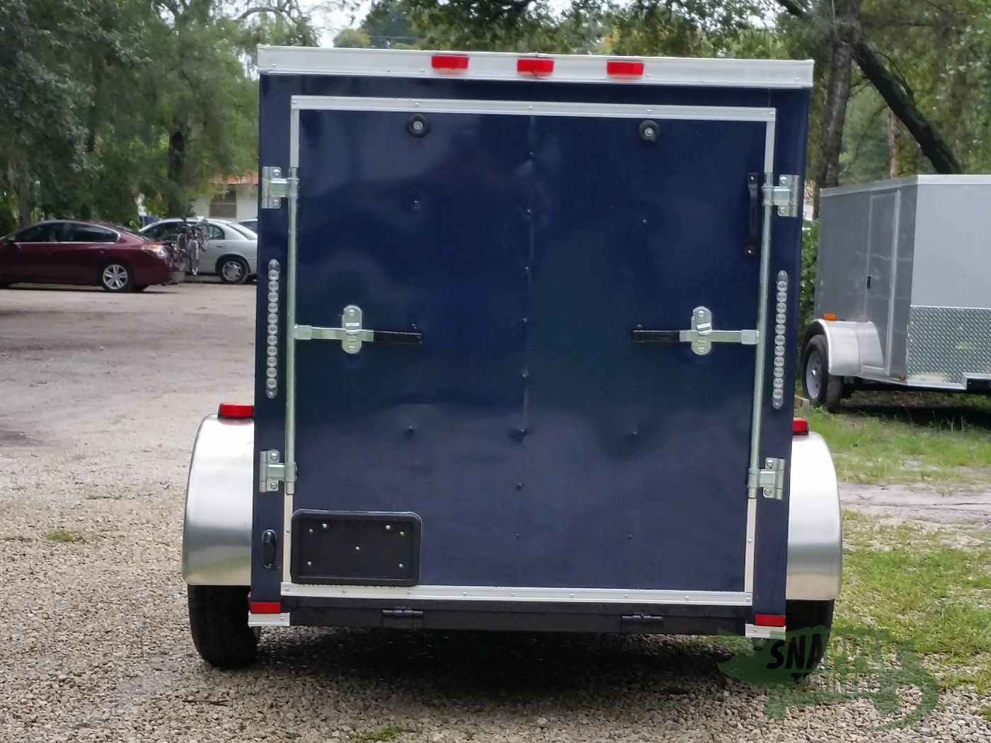 Quality Cargo 5x8 SA Trailer - Blue, Ramp, Side Door, Side Vents - Image 7