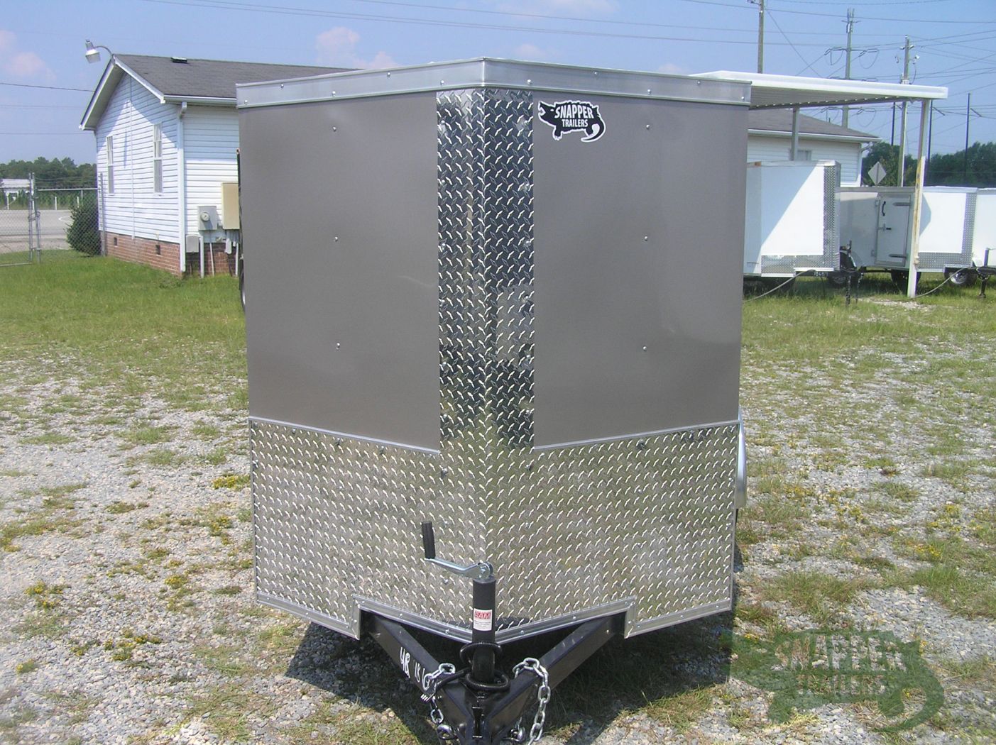 Quality Cargo 5x8 SA Trailer - Champagne, Double Doors, Side Door, Side Vents - Image 14