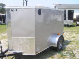 Alternative view of Quality Cargo 5x8 SA Trailer - Champagne, Double Doors, Side Door, Side Vents