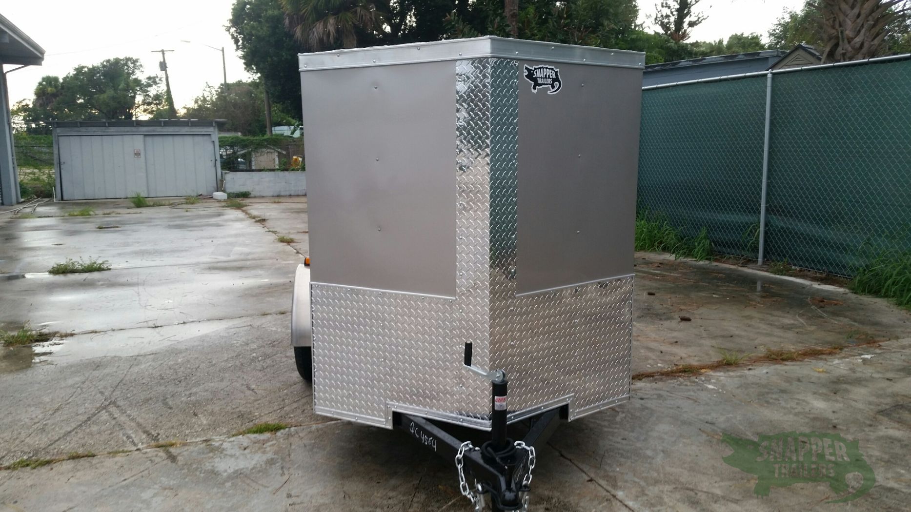 Quality Cargo 5x8 SA Trailer - Champagne, Ramp, Side Door, Side Vents - Image 14