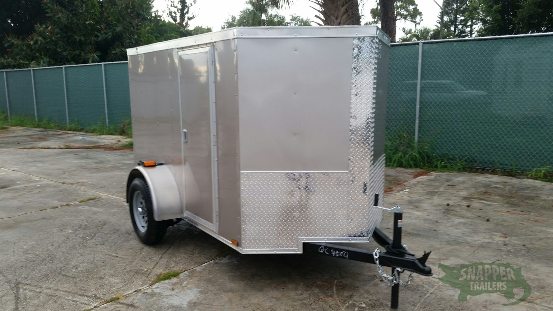 Quality Cargo 5x8 SA Trailer - Champagne, Ramp, Side Door, Side Vents - Image 13