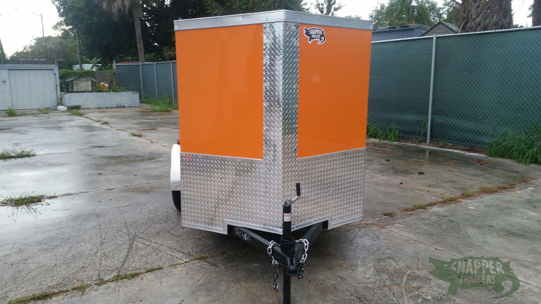 Quality Cargo 5x8 SA Trailer - Orange, Ramp, Side Door, Side Vents - Image 14