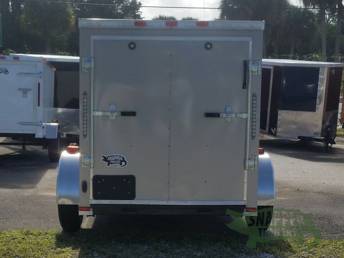 Quality Cargo 5x8 SA Trailer - Pewter, Ramp, Side Door, Side Vents - Image 7