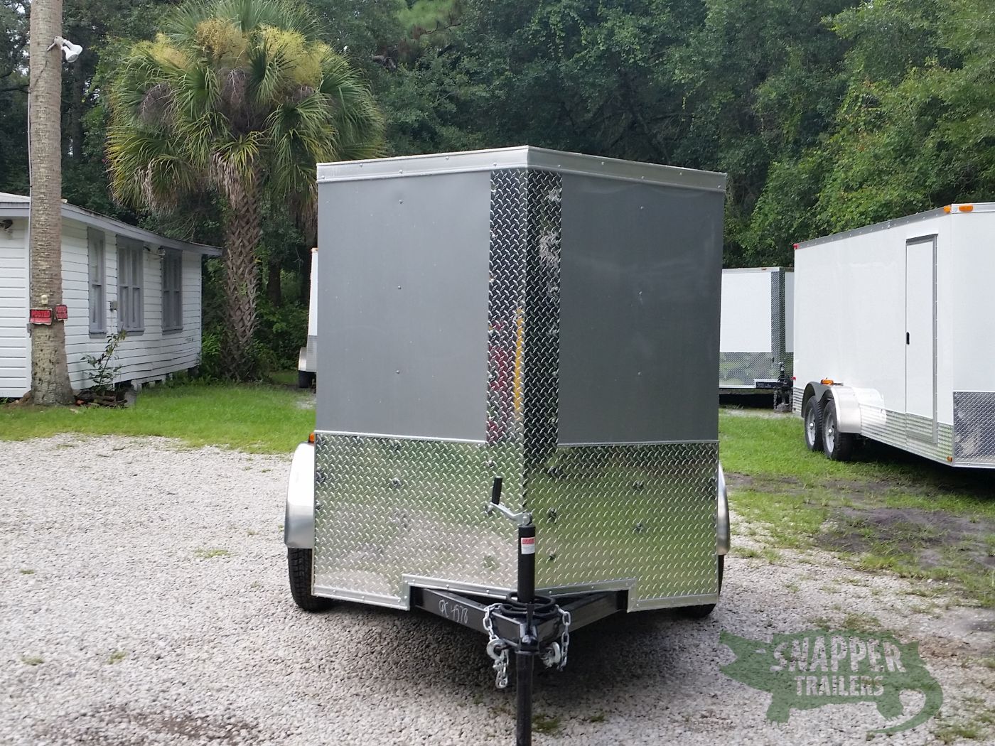 Quality Cargo 5x8 SA Trailer - Silver Frost, Ramp, Side Door, Side Vents - Image 14