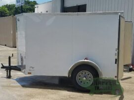 Alternative view of Quality Cargo 5x8 SA Trailer - White, Double Barn Doors