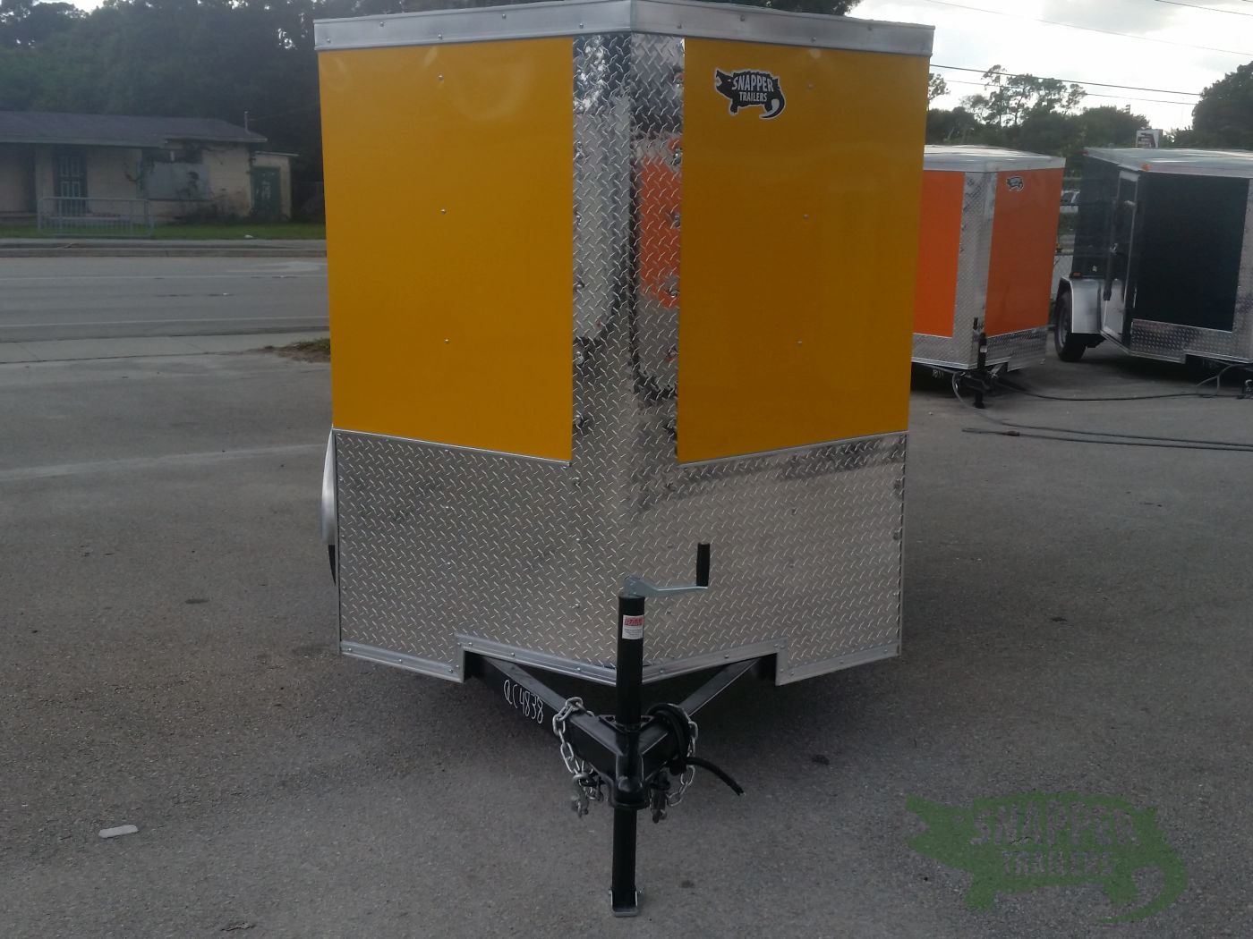 Quality Cargo 5x8 SA Trailer - Yellow, Ramp, Side Door, Side Vents - Image 14