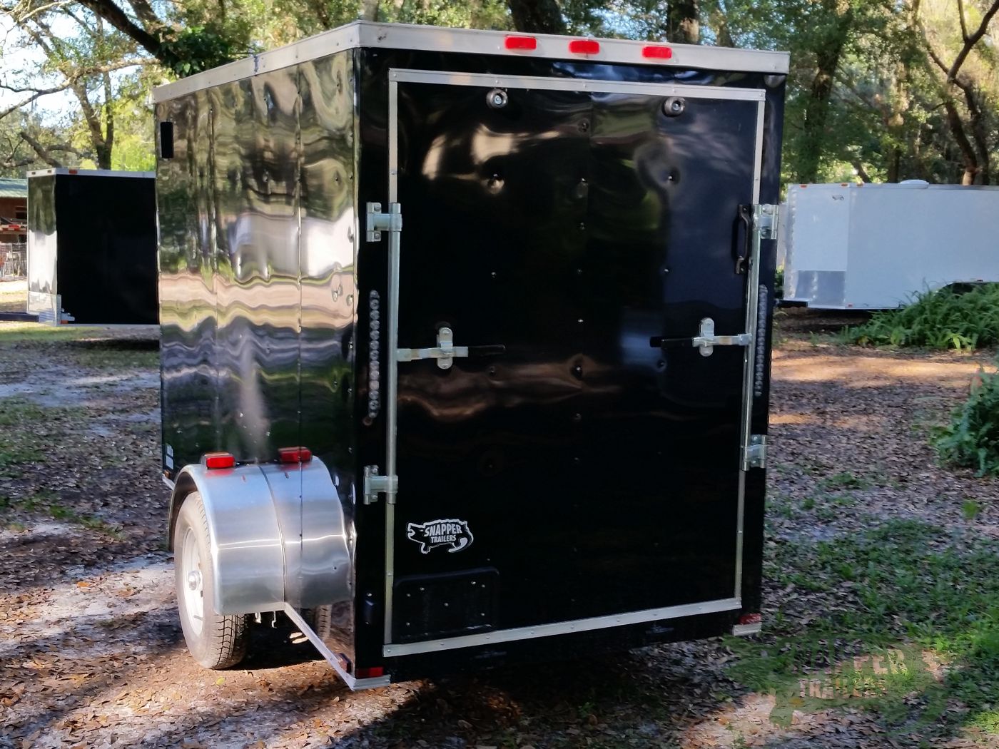 Quality Cargo 5x10 SA Trailer - Black, Ramp, Side Door, Side Vents, Extra Height - Image 5