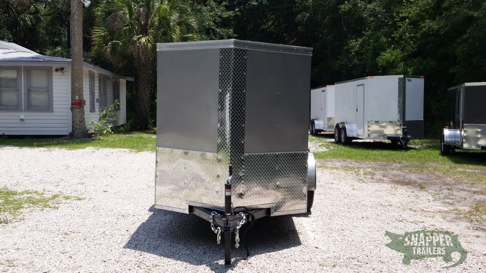 Quality Cargo 5x10 SA Trailer - Silver Frost, Ramp, Side Door, Roof Vent - Image 13