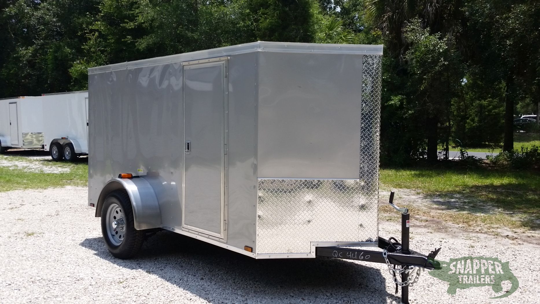 Quality Cargo 5x10 SA Trailer - Silver Frost, Ramp, Side Door, Roof Vent - Image 12