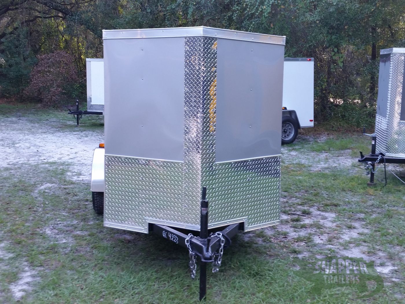 Quality Cargo 5x10 SA Trailer - Silver Frost, Ramp, Side Door, Side Vents - Image 14