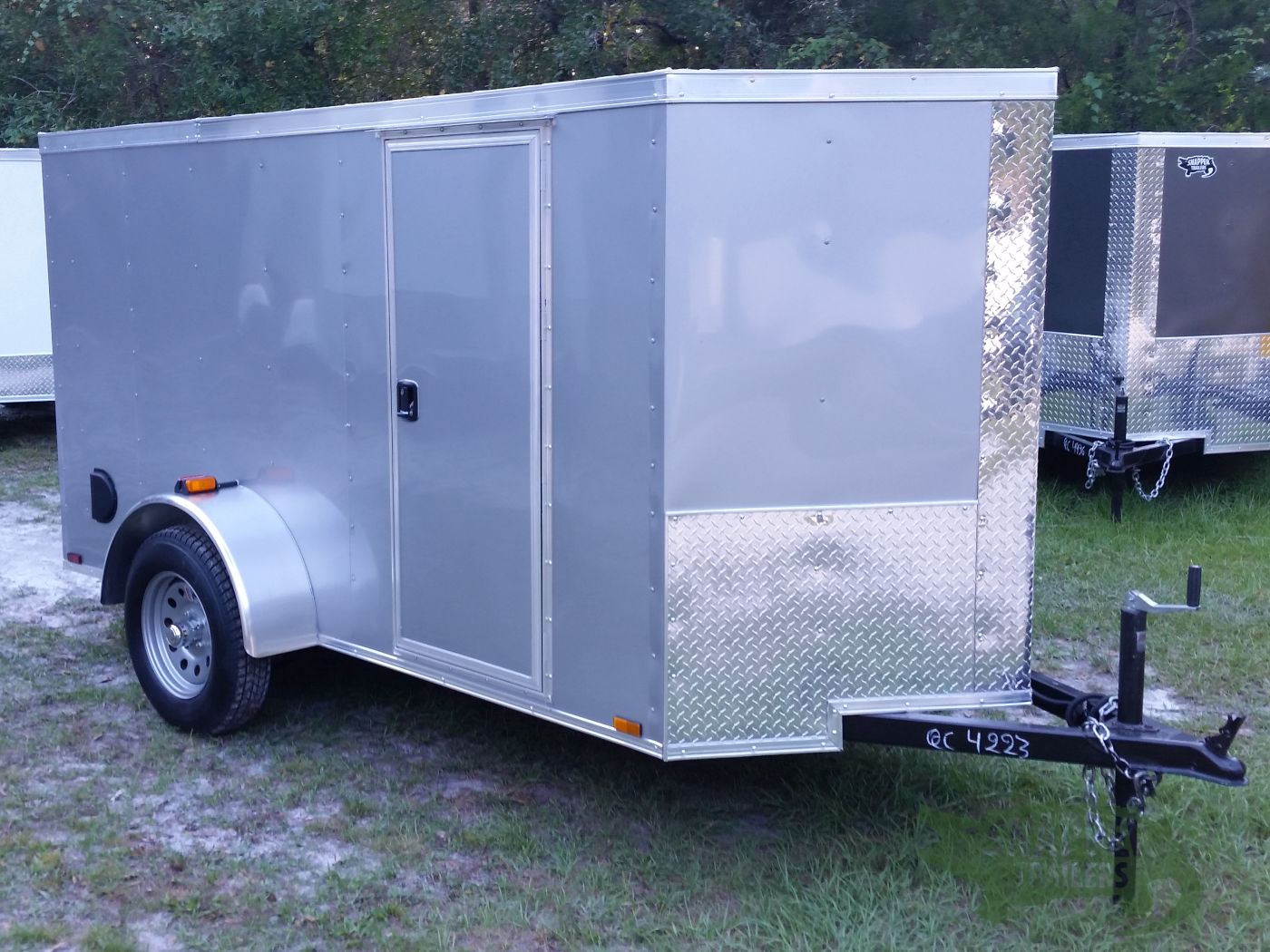 Quality Cargo 5x10 SA Trailer - Silver Frost, Ramp, Side Door, Side Vents - Image 13