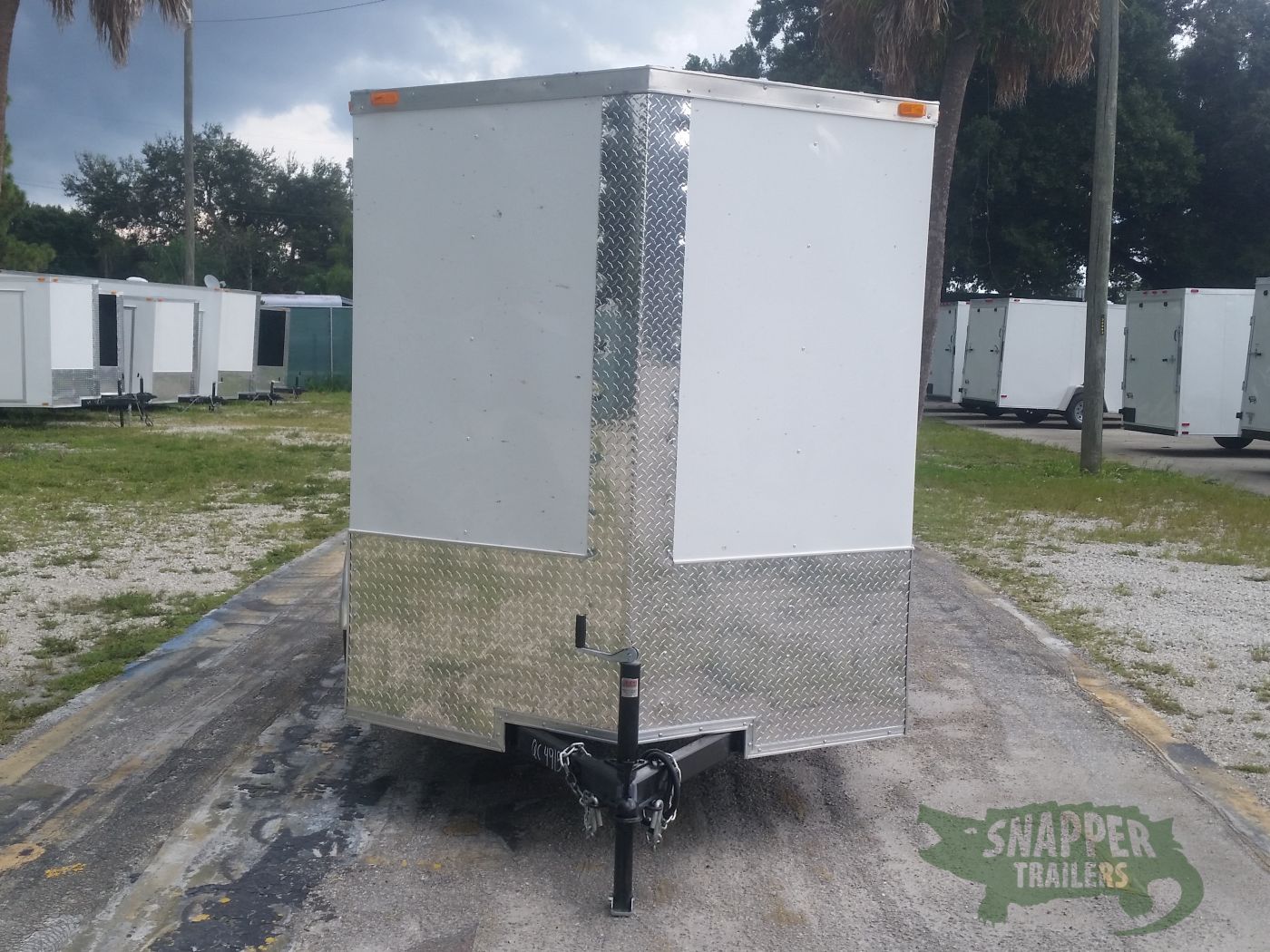 Quality Cargo 6x10 SA Trailer - White, Ramp, Side Door, Extra Height - Image 14