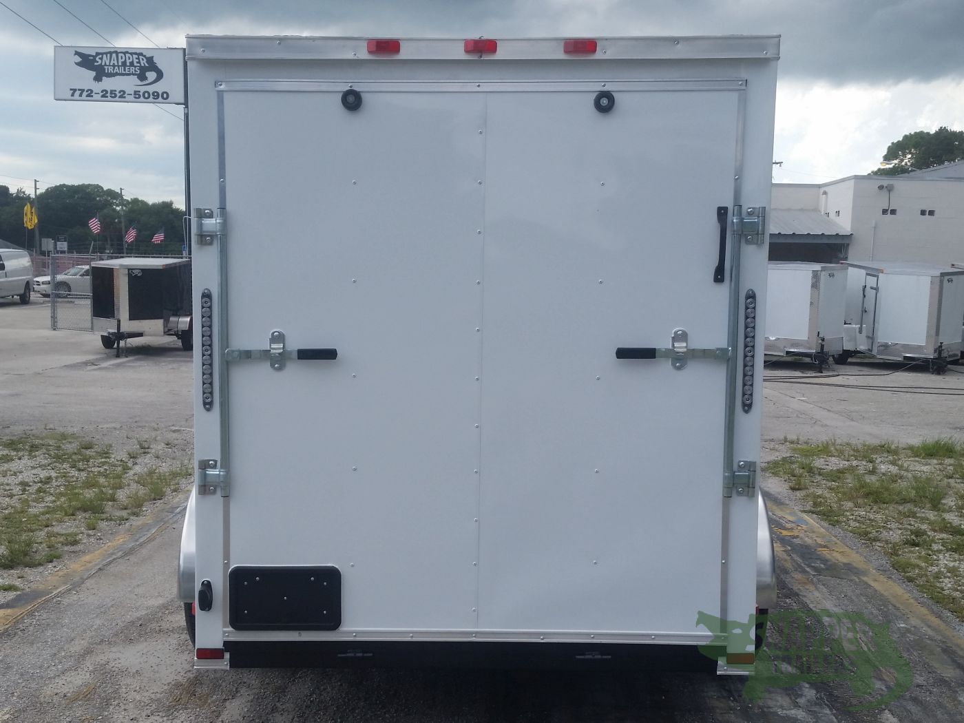 Quality Cargo 6x10 SA Trailer - White, Ramp, Side Door, Extra Height - Image 7