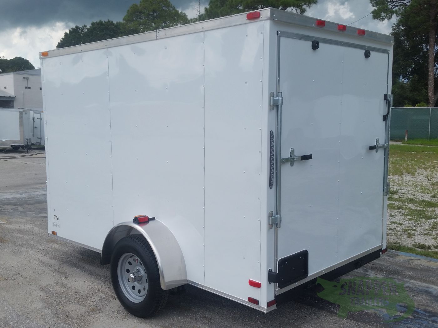 Quality Cargo 6x10 SA Trailer - White, Ramp, Side Door, Extra Height - Image 5