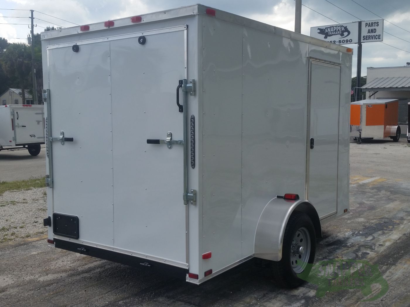 Quality Cargo 6x10 SA Trailer - White, Ramp, Side Door, Extra Height - Image 9