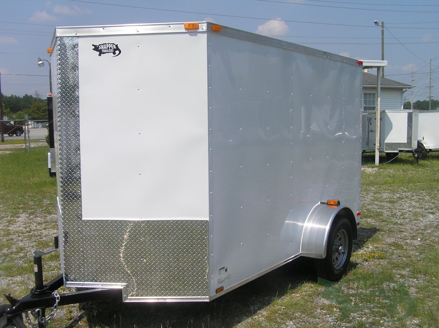 Quality Cargo 6x10 SA Trailer - White, Ramp, Side Door, Extra H, Stab Jacks - Image 2