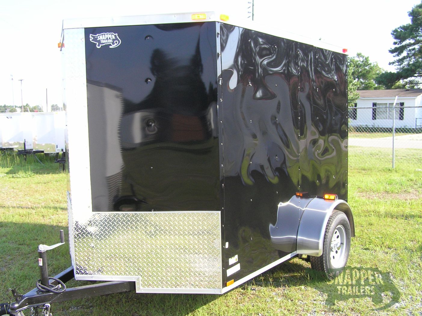 Quality Cargo 6x8 SA Trailer - Black, Ramp, Side Door, Extra Height - Image 2