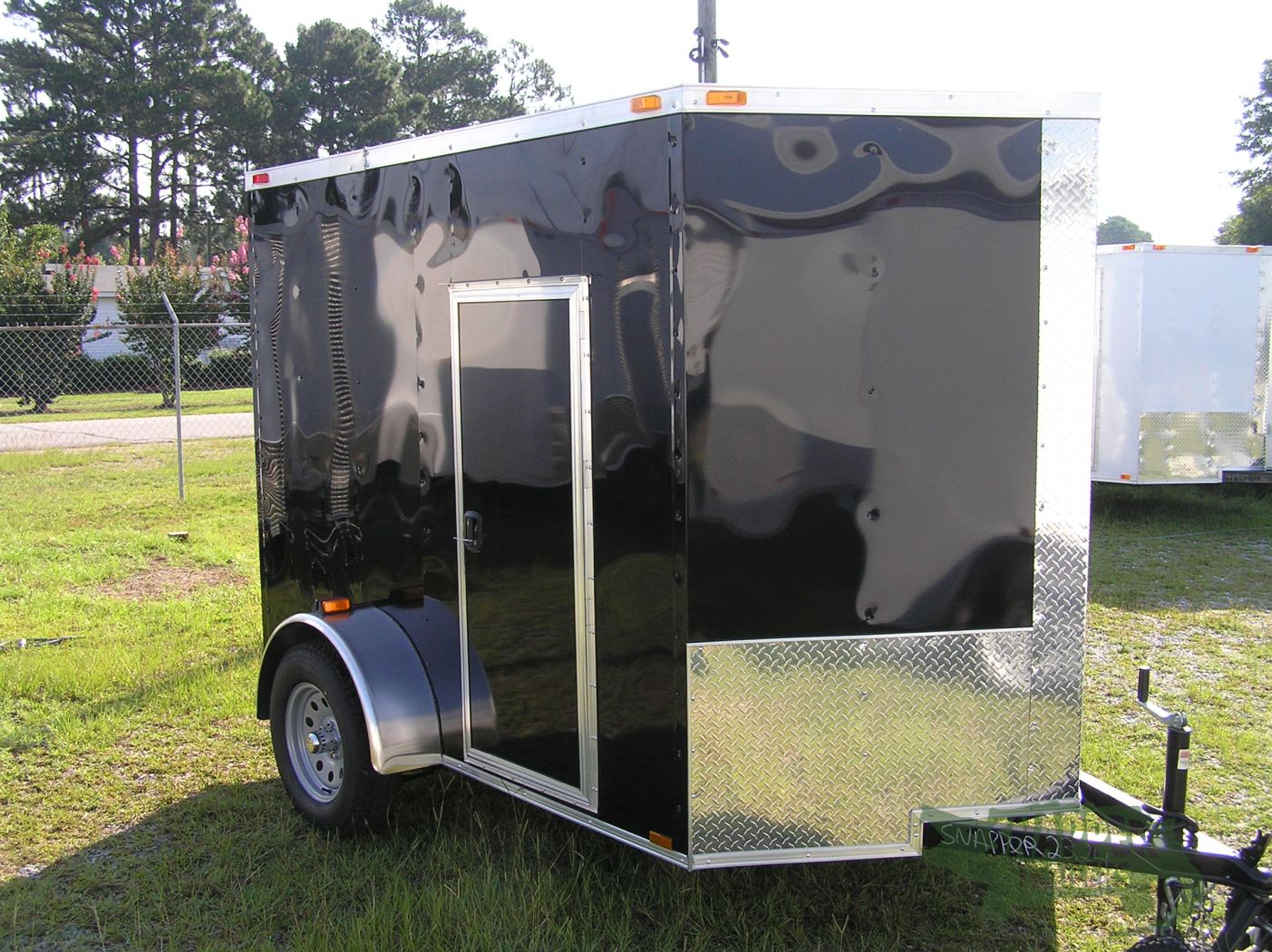 Quality Cargo 6x8 SA Trailer - Black, Ramp, Side Door, Extra Height - Image 12