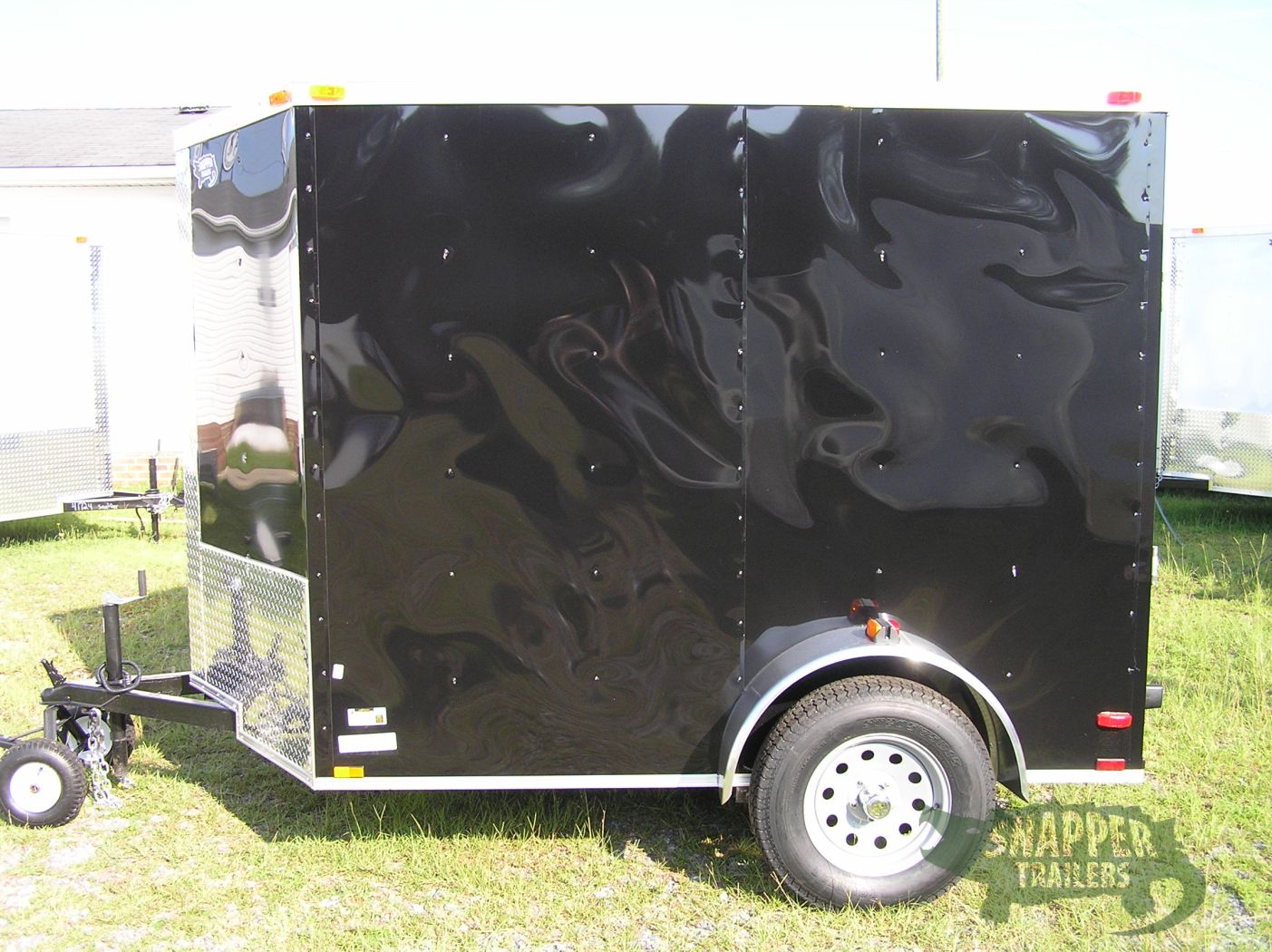 Quality Cargo 6x8 SA Trailer - Black, Ramp, Side Door, Extra Height - Image 3