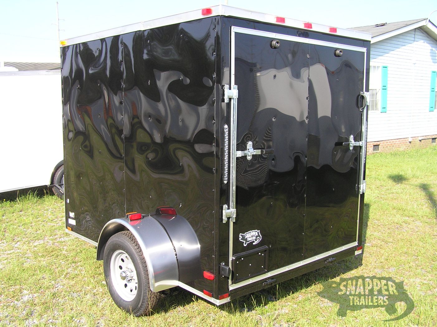 Quality Cargo 6x8 SA Trailer - Black, Ramp, Side Door, Extra Height - Image 5