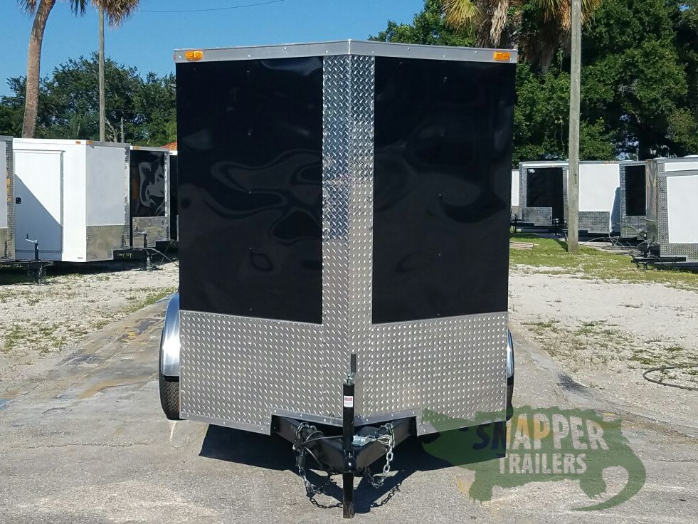 Quality Cargo 6x10 TA Trailer - Black, Double Abrn Doors, Side Door, Extra Height - Image 14