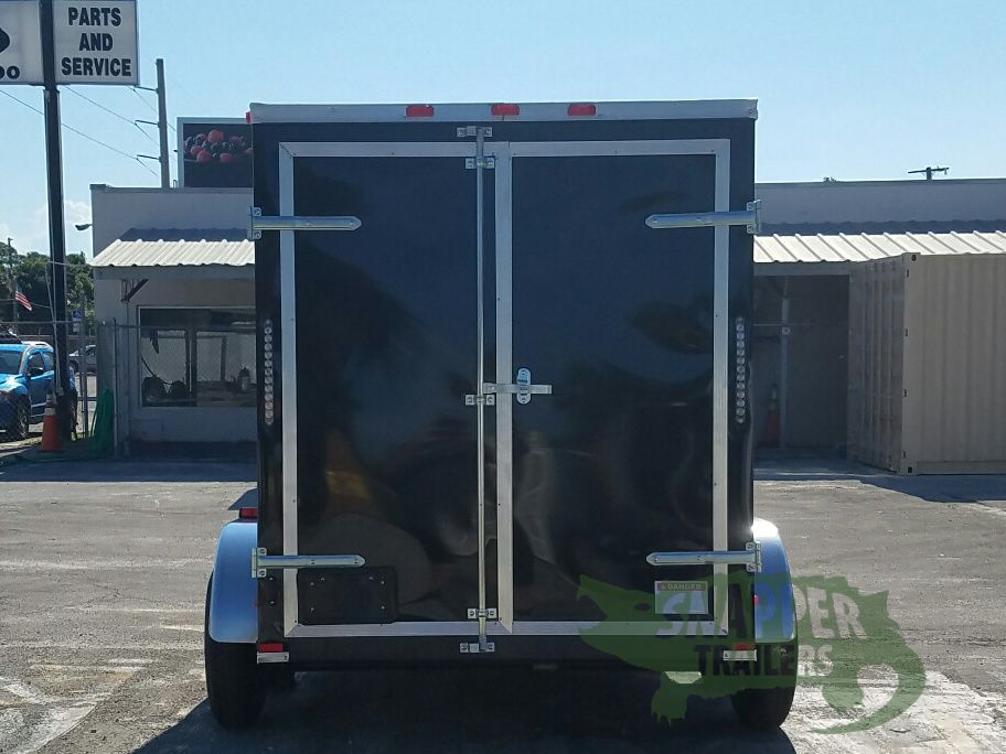 Quality Cargo 6x10 TA Trailer - Black, Double Abrn Doors, Side Door, Extra Height - Image 7