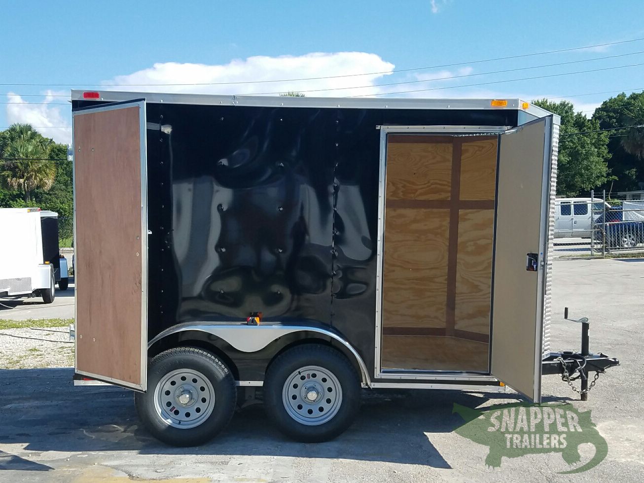 Quality Cargo 6x10 TA Trailer - Black, Double Abrn Doors, Side Door, Extra Height - Image 10