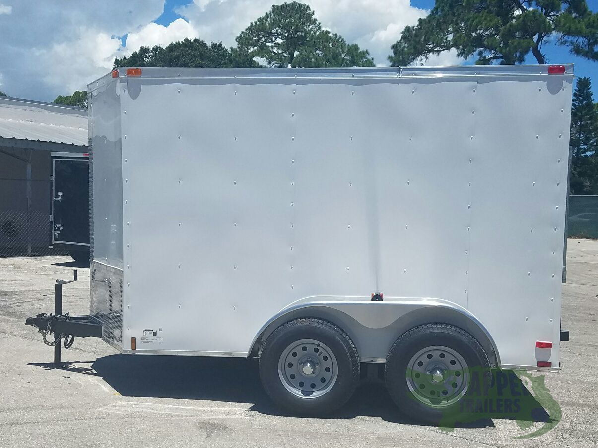 Quality Cargo 6x10 TA Trailer - White, Ramp, Side Door, Extra Height - Image 3