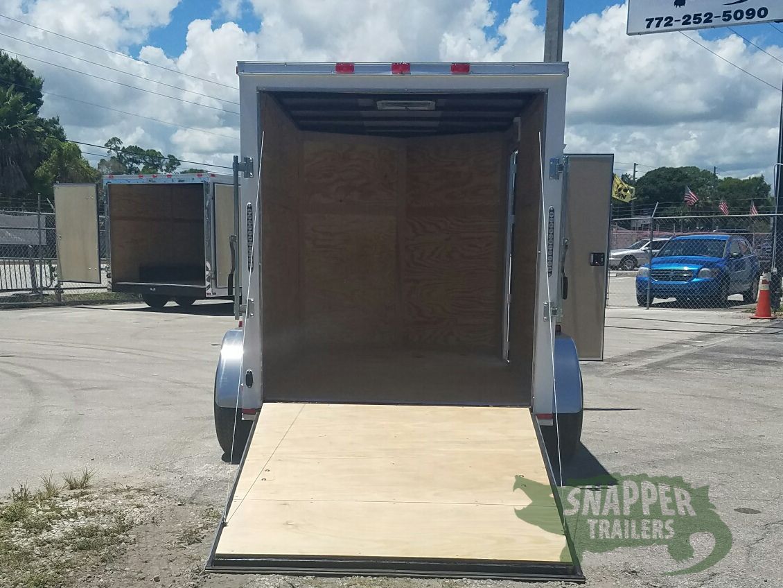Quality Cargo 6x10 TA Trailer - White, Ramp, Side Door, Extra Height - Image 6