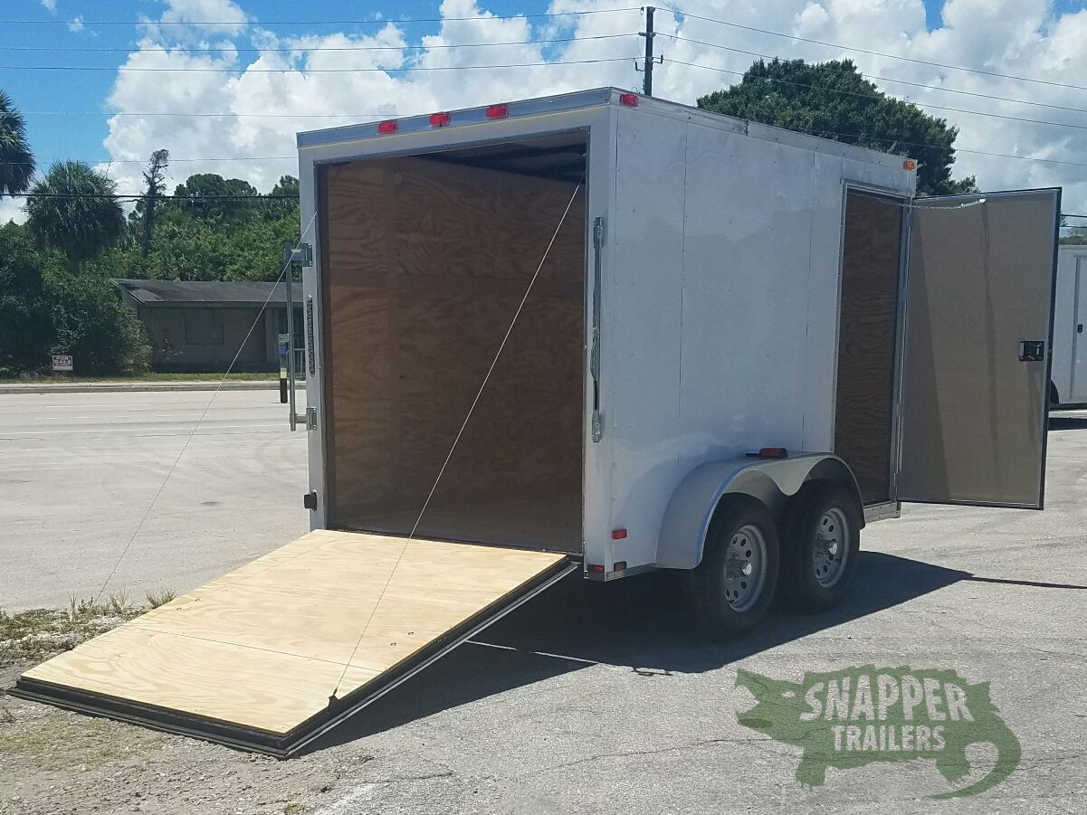 Quality Cargo 6x10 TA Trailer - White, Ramp, Side Door, Extra Height - Image 8