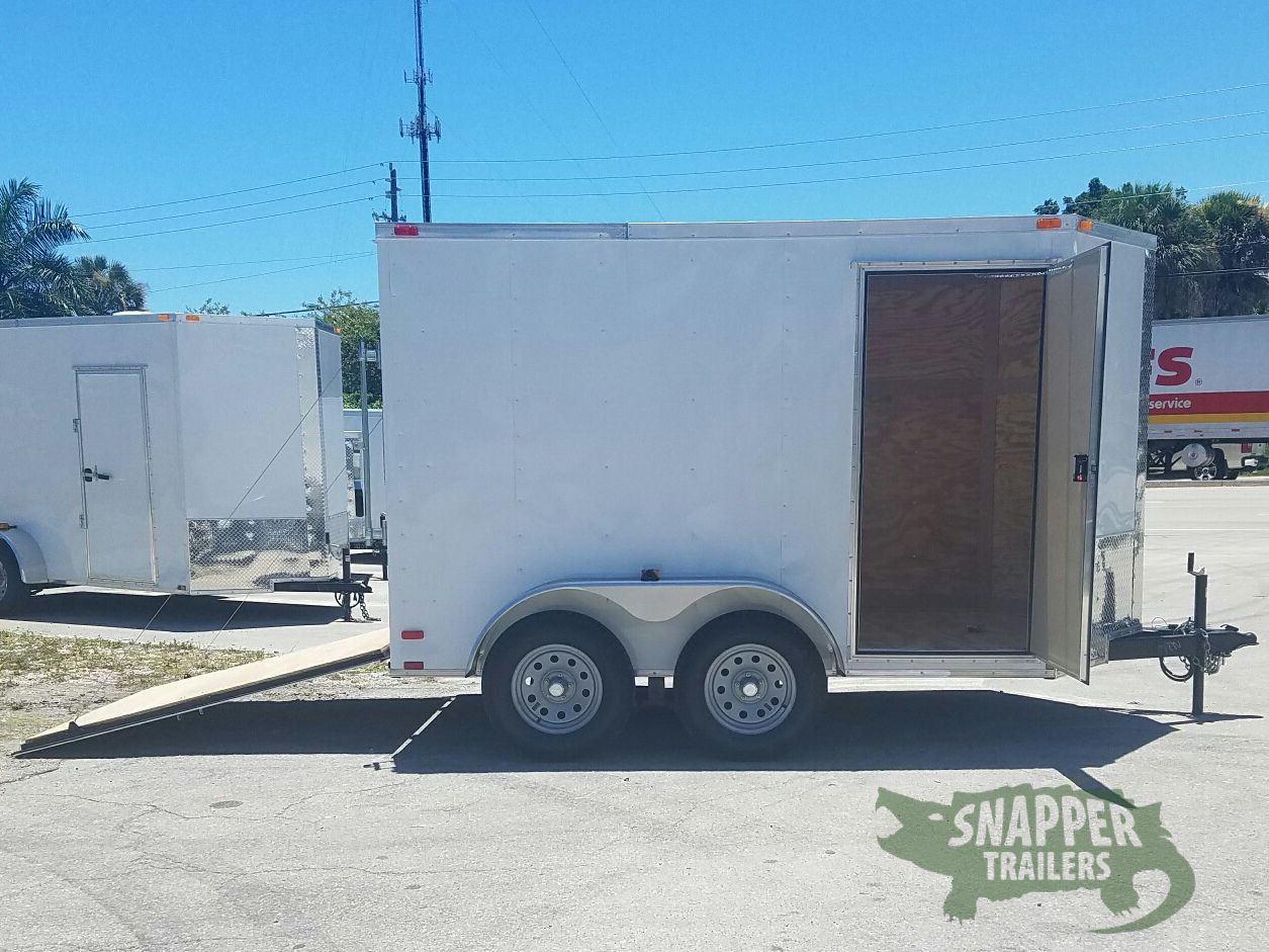 Quality Cargo 6x10 TA Trailer - White, Ramp, Side Door, Extra Height - Image 10