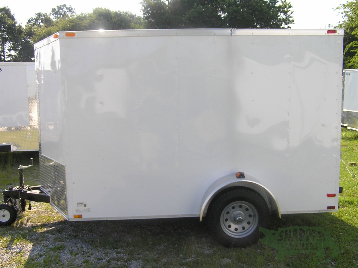 Quality Cargo 7x10 SA Trailer - White, Ramp, Side Door, Extra Height, Electric Brakes - Image 3